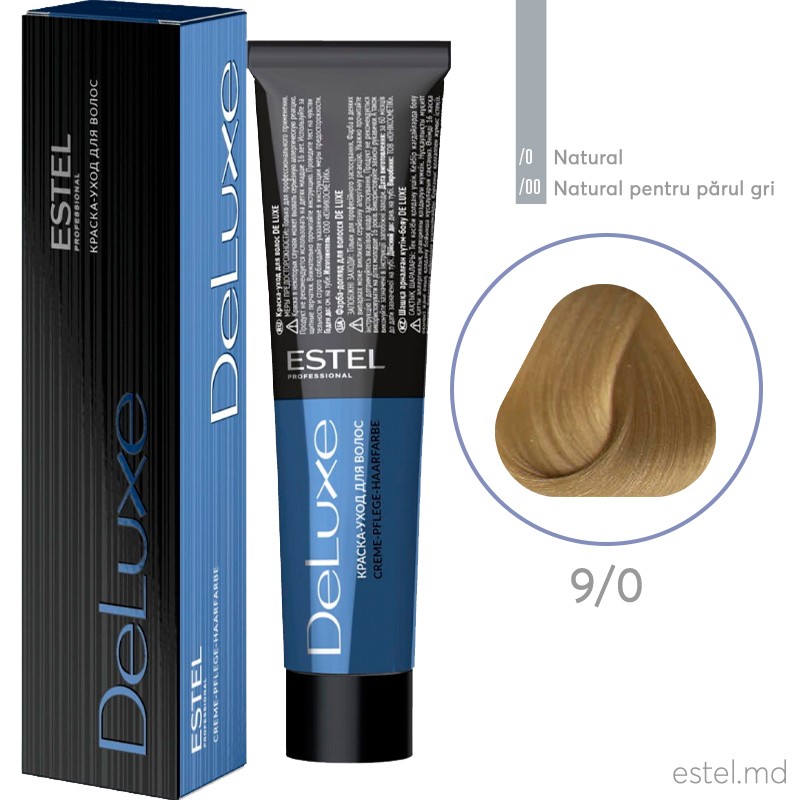 Vopsea permanenta de par De Luxe 9/0 Blond 60 ml