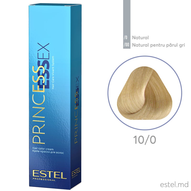 Крем-краска для волос PRINCESS ESSEX, 10/0 Светлый блондин, 60 мл