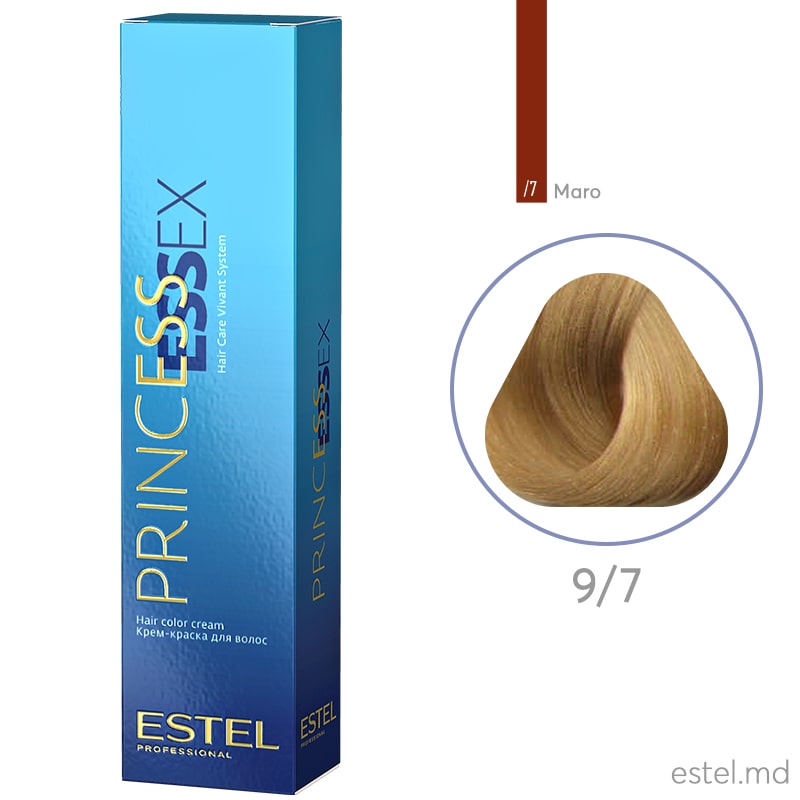 Крем-краска для волос PRINCESS ESSEX, 9/7 Блондин коричневый, 60 мл