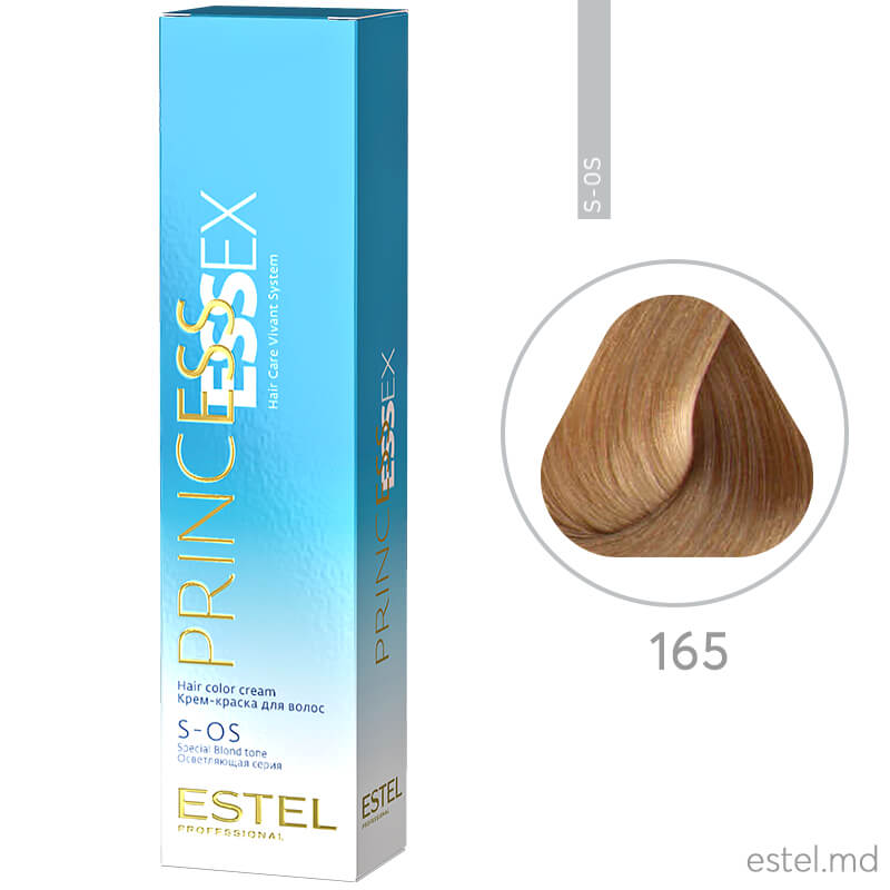 Крем-краска для волос PRINCESS ESSEX, S-OS 165 Супер блонд коралловый, 60 мл