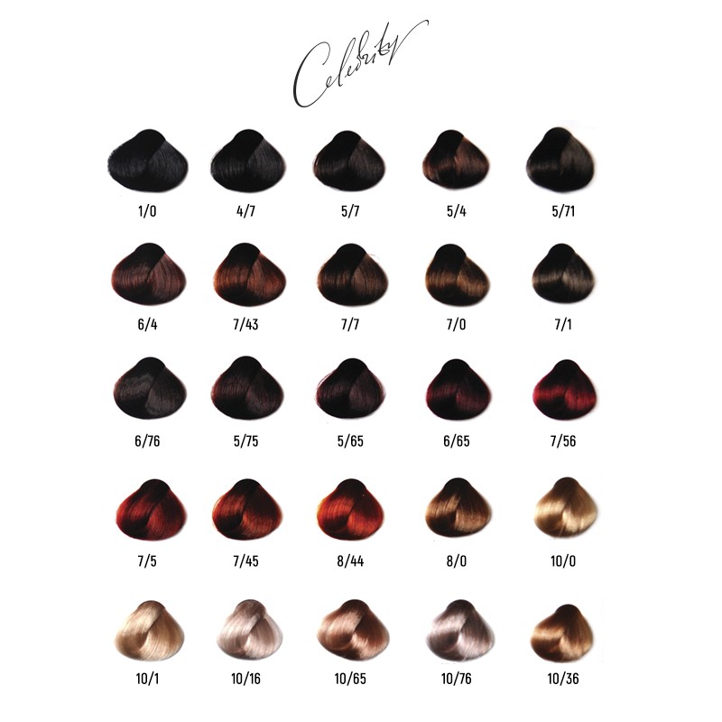 Полуперманентная краска-уход для волос Celebrity, 1/0 Черный, 125 мл