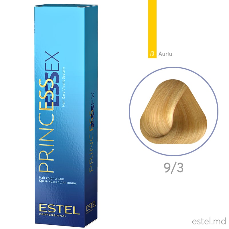 Крем-краска для волос PRINCESS ESSEX, 9/3 Блондин золотистый, 60 мл
