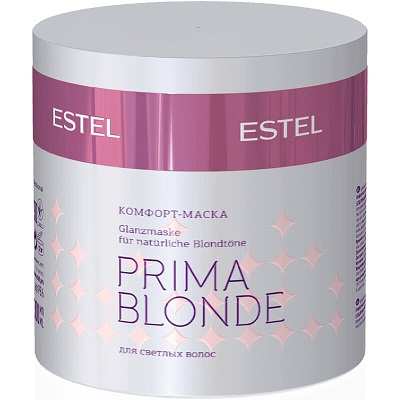 Mască-confort pentru Păr blond ESTEL PRIMA BLONDE, 300 ml - ESTEL Moldova