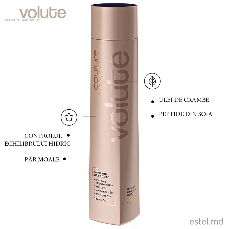 Șampon pentru păr LUXURY VOLUTE ESTEL HAUTE COUTURE, 300 ml