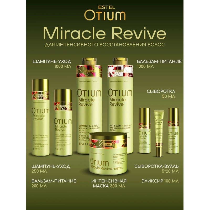 Бальзам-питание для восстановления волос ESTEL OTIUM MIRACLE REVIVE, 200 мл