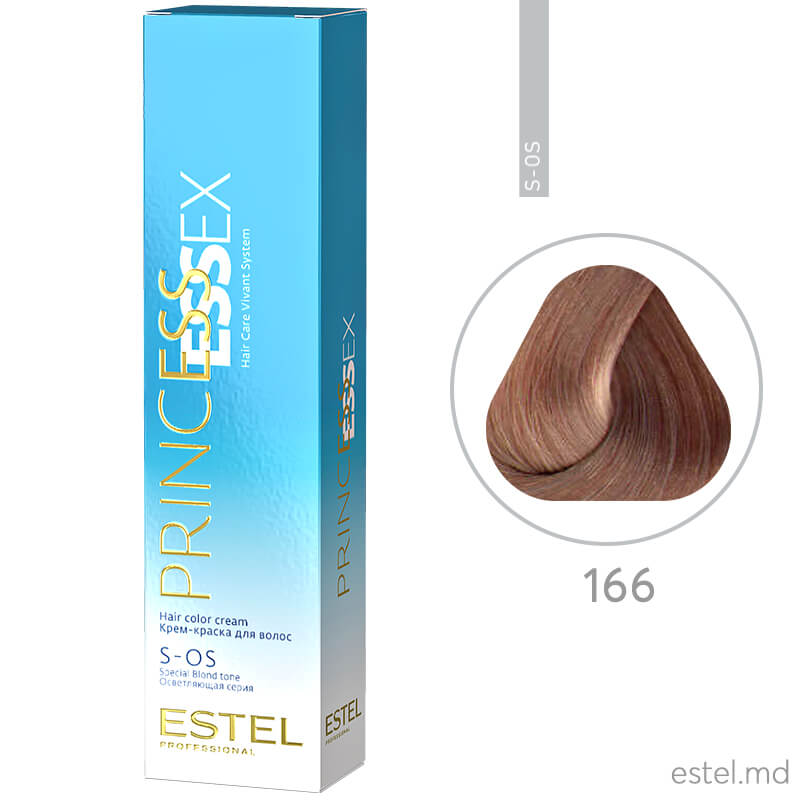 Крем-краска для волос PRINCESS ESSEX, S-OS 166 Супер блонд аметистовый, 60 мл