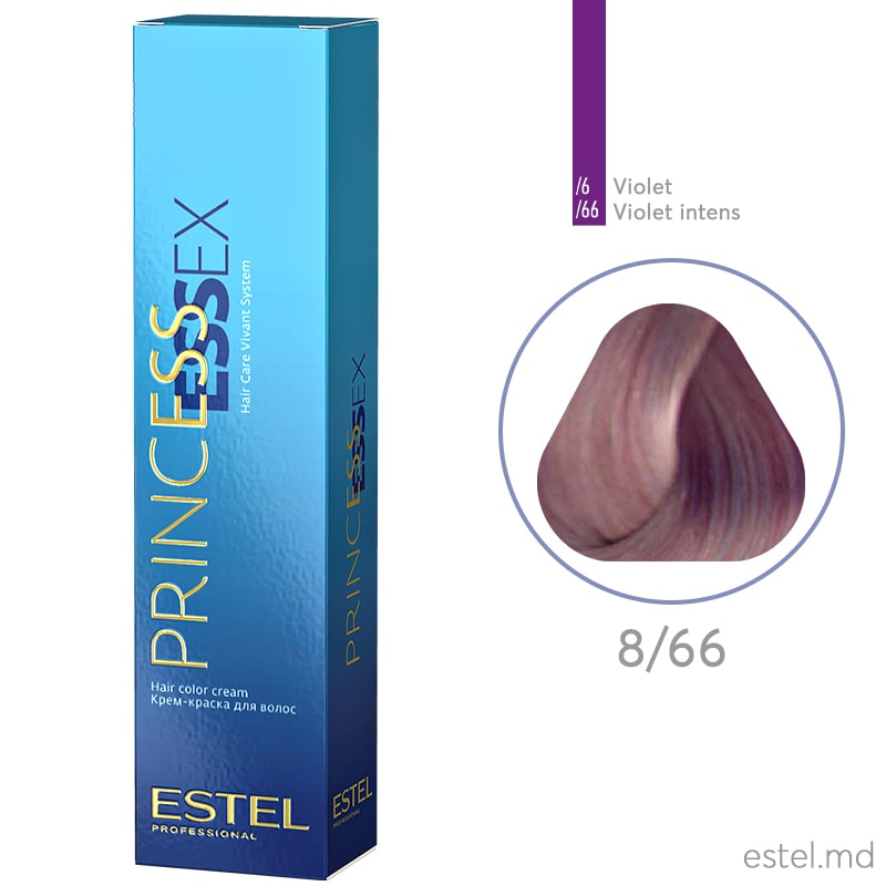 Крем-краска для волос PRINCESS ESSEX, 8/66 Светло-русый фиолетовый интенсивный, 60 мл