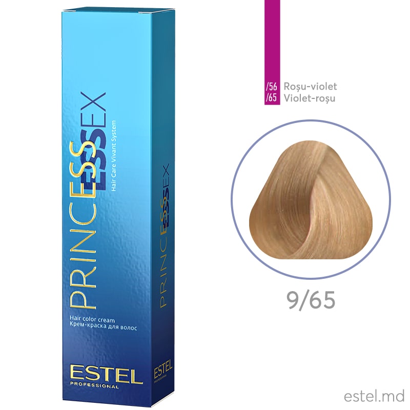 Крем-краска для волос PRINCESS ESSEX, 9/65 Блондин фиолетово-красный, 60 мл