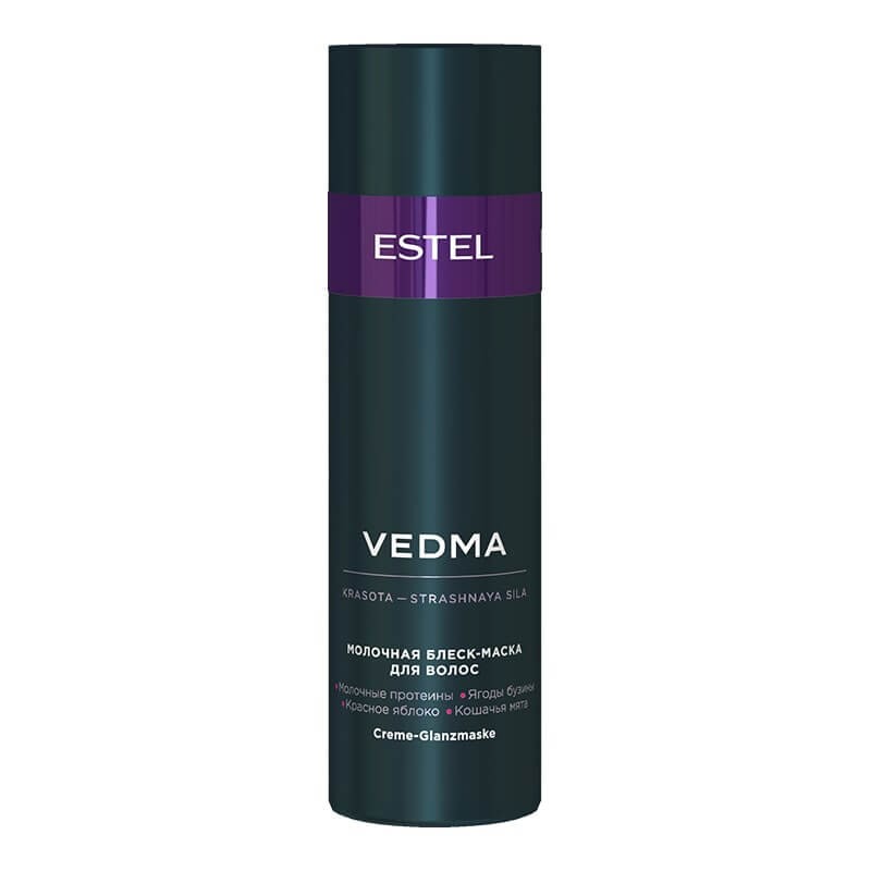 Mască-luciu cu lapte pentru păr ESTEL VEDMA, 200 ml - ESTEL Moldova