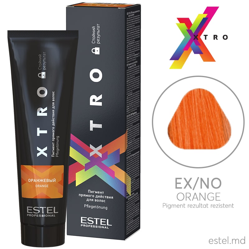 Пигмент прямого действия для волос XTRO, Оранжевый, 100 мл