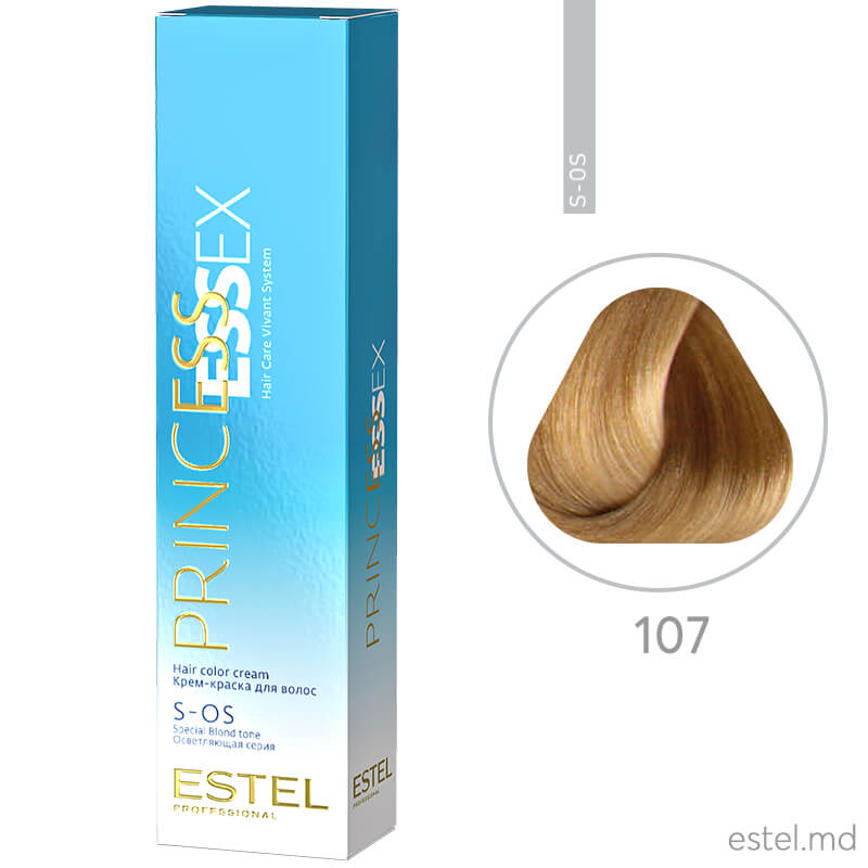 Крем-краска для волос PRINCESS ESSEX, S-OS 107 Супер блонд песочный, 60 мл
