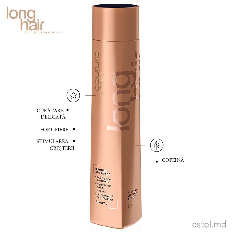 Șampon pentru păr LUXURY LONG HAIR ESTEL HAUTE COUTURE, 300 ml