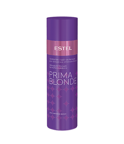 Balsam argintiu pentru nuanțele reci de blond ESTEL PRIMA BLONDE, 200 ml - ESTEL Moldova