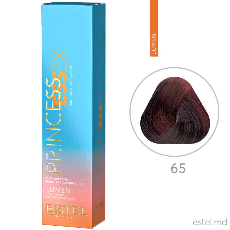 Крем-краска для волос PRINCESS ESSEX LUMEN, 65 Фиолетово-красный, 60 мл