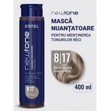 Mască nuanțatoare pentru păr Estel NewTone, 8/17 Castaniu deschis gri-maro, 400 ml 109871 Estel Moldova