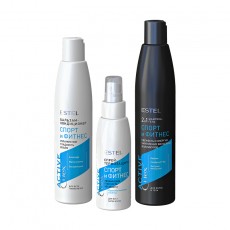 Set Promo pentru toate tipurile de păr ESTEL Curex Active (Șampon-gel 300 ml, Balsam 250 ml, Spray 100 ml)  Estel Moldova
