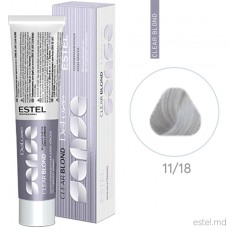 Vopsea-crema semipermanenta Estel DE LUXE SENSE CLEAR BLOND, 11/18 Ultra blond gri-perlat, 60 ml 28245 Estel Moldova