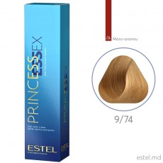 Vopsea cremă permanentă pentru păr PRINCESS ESSEX, 9/74 Blond maroniu-aramiu, 60 ml 21243 Estel Moldova