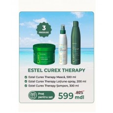 Set Promo pentru păr deteriorat ESTEL Curex Therapy (Șampon 300ml, Masca 500ml, Spray-lotiune 200ml) 123456 Estel Moldova