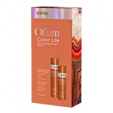 Set ingrijire pentru par vopsit ESTEL OTIUM COLOR LIFE (Șampon delicat 250 ml, Balsam-luciu 200 ml) 27801 Estel Moldova