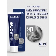 Mască nuanțatoare pentru păr Estel NewTone, 9/1 Blond gri, 60 ml 109879 Estel Moldova