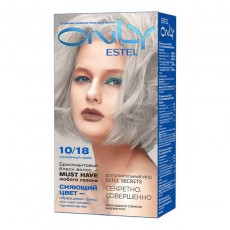 Vopsea-îngrijire pentru păr permanentă Only, 10/18 Blond deschis gri-perlat, 100 ml 103115 Estel Moldova