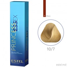 Vopsea cremă permanentă pentru păr PRINCESS ESSEX, 10/7 Blond deschis maroniu, 60 ml 21227 Estel Moldova