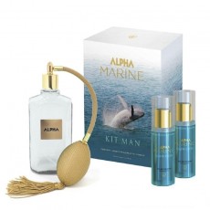 Kit ESTEL ALPHA MARINE KIT MAN (Apa de colonie 2x100ml, Flacon pulverizator cu pompa, 200ml) 102544 Estel Moldova