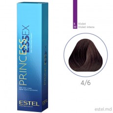 Vopsea cremă permanentă pentru păr PRINCESS ESSEX, 4/6 Şaten violet, 60 ml 4526 Estel Moldova