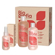 Set Stralucire Naturala ESTEL BIOGRAFIA (Sampon 400 ml, Masca 300 ml, Ser bifazic 100 ml) 101768 Estel Moldova