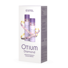 Набор для гладкости и блеска волос ESTEL OTIUM DIAMOND (Блеск-Шампунь 250 мл, Блеск-Бальзам 200 мл) 27800 Estel Moldova