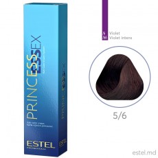 Крем-краска для волос PRINCESS ESSEX, 5/6 Светлый шатен фиолетовый, 60 мл 4336 Estel Moldova