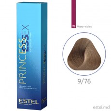 Vopsea cremă permanentă pentru păr PRINCESS ESSEX, 9/76 Blond maroniu-violet, 60 ml 12312 Estel Moldova