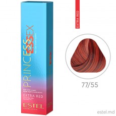 Vopsea cremă permanentă pentru păr PRINCESS ESSEX EXTRA RED, 77/55 Castaniu roșu intens, 60 ml 5231 Estel Moldova