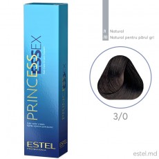 Крем-краска для волос PRINCESS ESSEX, 3/0 Темный шатен натуральный, 60 мл 5098 Estel Moldova