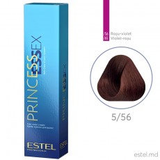 Vopsea cremă permanentă pentru păr PRINCESS ESSEX, 5/56 Şaten deschis roşu-violet, 60 ml 4593 Estel Moldova