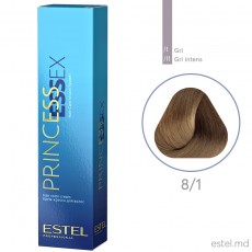 Vopsea cremă permanentă pentru păr PRINCESS ESSEX, 8/1 Castaniu deschis gri, 60 ml 4513 Estel Moldova