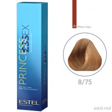 Vopsea cremă permanentă pentru păr PRINCESS ESSEX, 8/75 Castaniu deschis maroniu-roşu, 60 ml 21241 Estel Moldova