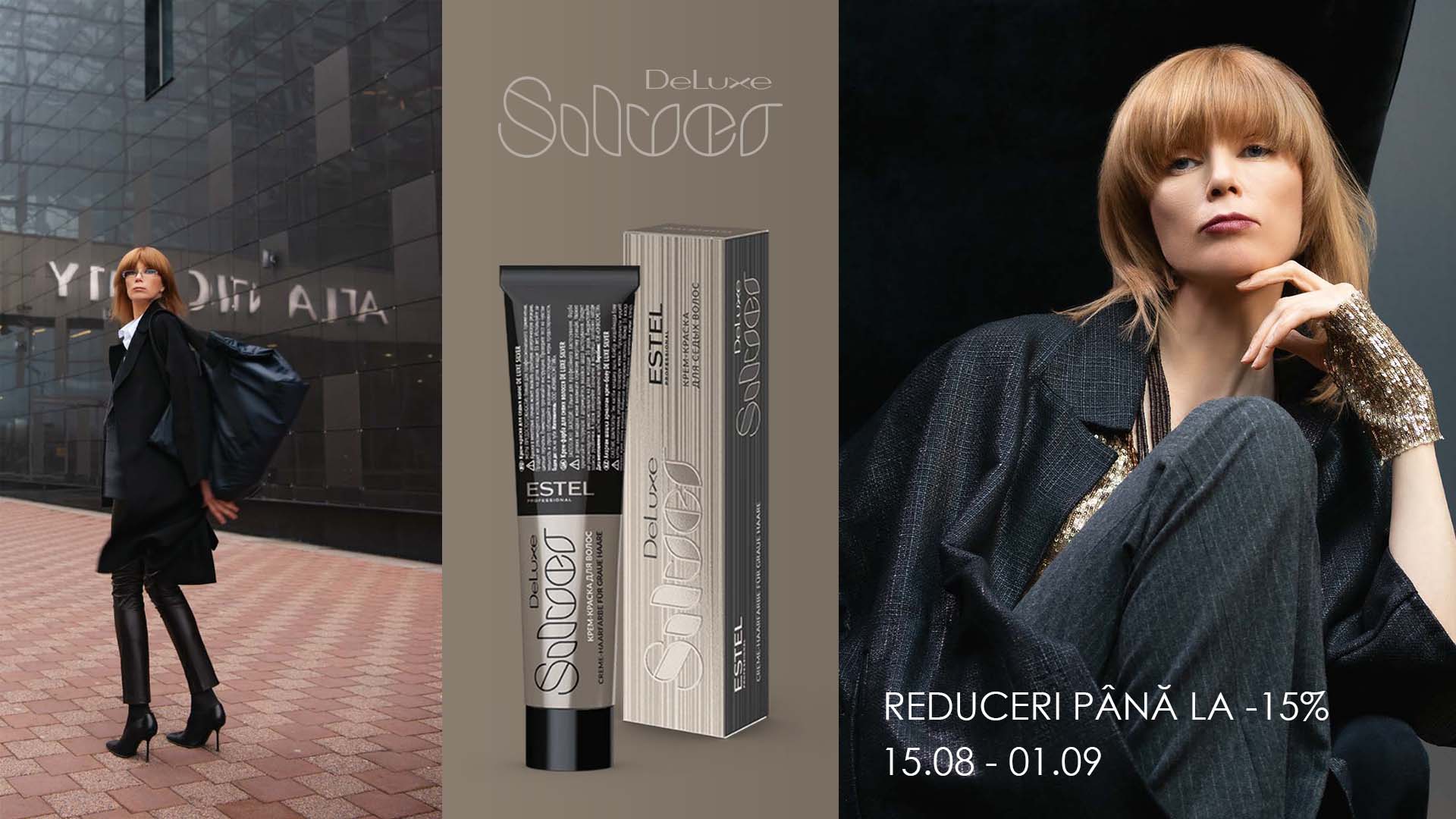 Vopsea pentru par alb Estel De Luxe Silver - cu reduceri -15%!