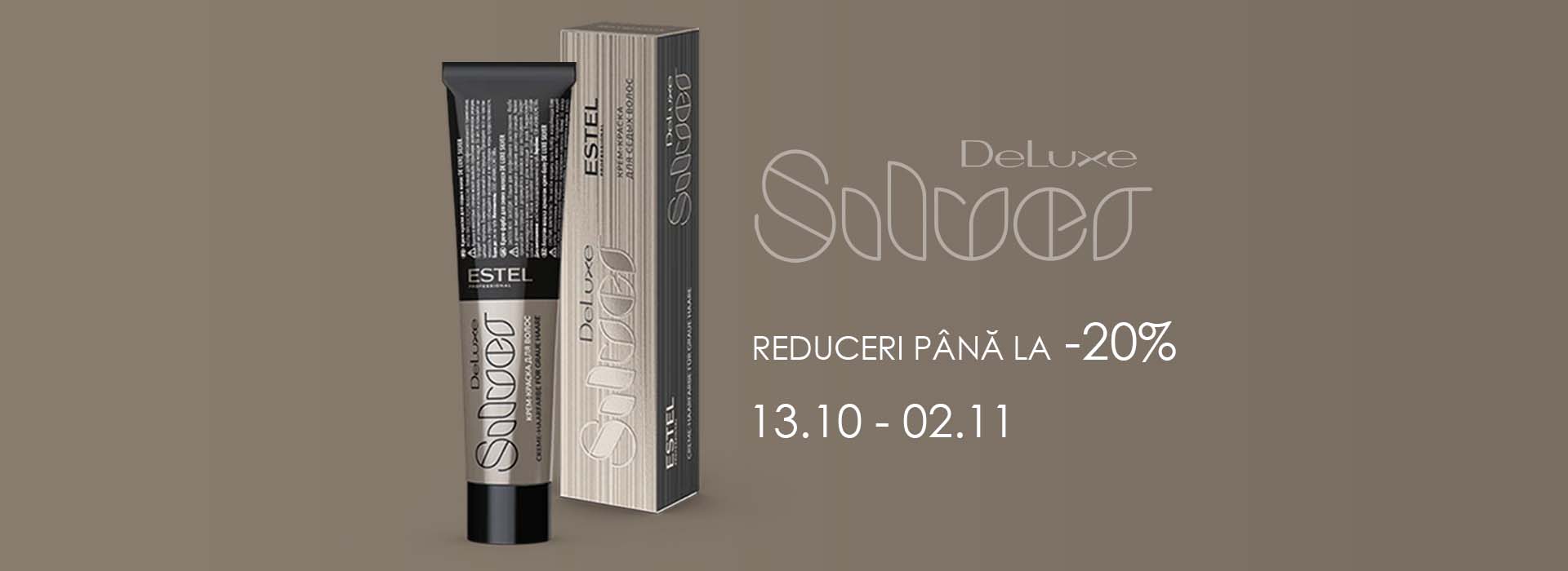 Vopsea pentru par alb Estel De Luxe Silver - cu reduceri -20%!