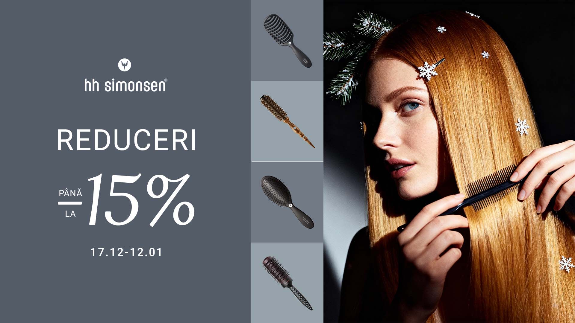 Reducere la produse profesionale - instrumente pentru coafare HH Simonsen